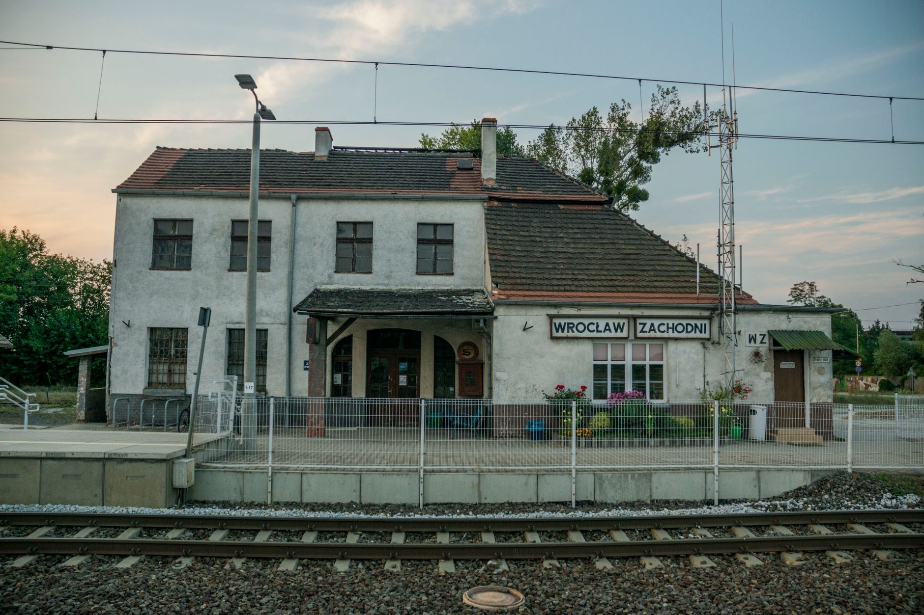 Historic Wrocław Zachodni train station in Poland, a charming railway hub