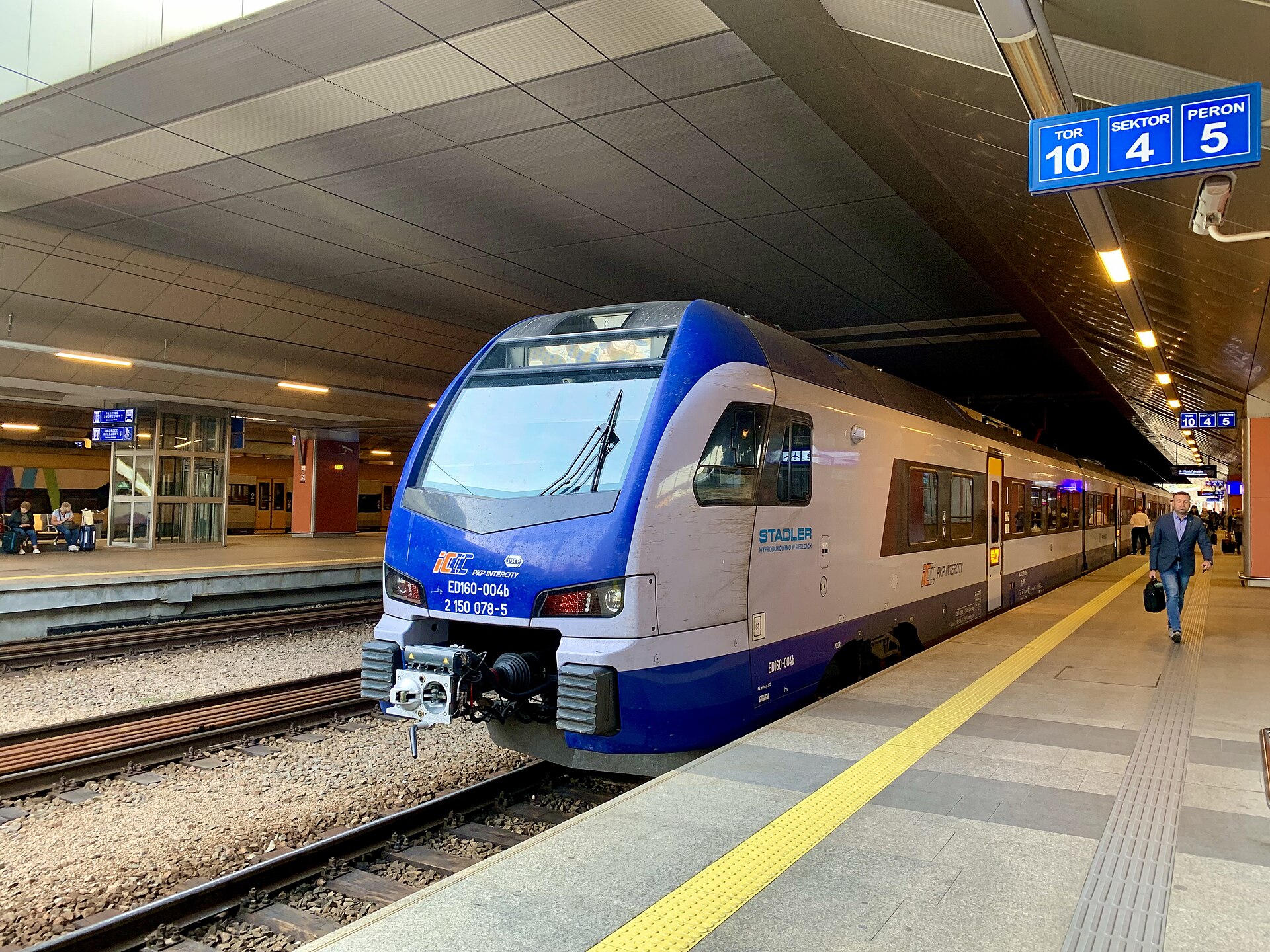 ED160 of PKP Intercity at Kraków Główny train station, Poland, 2019